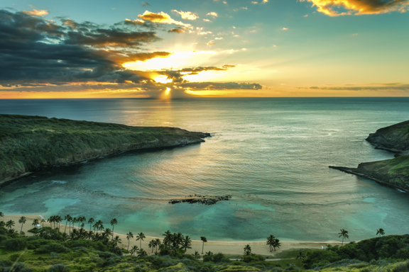 Hanauma Bay at Sunset